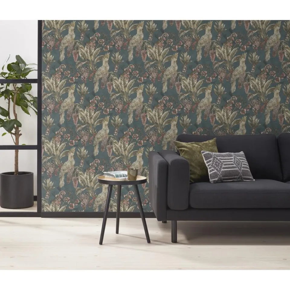 Kwantum Behang Frank Blauw