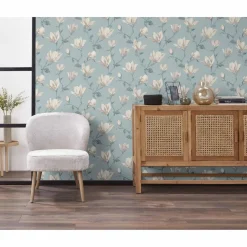 Kwantum Behang Lea Blauw