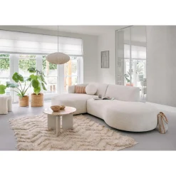 Kwantum Bijzettafel Brez Marmer Taupe ø 60x38 Cm