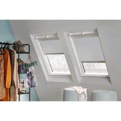 Kwantum Fenstr Dakraam Rolgordijn Dave Grijs Verduisterend