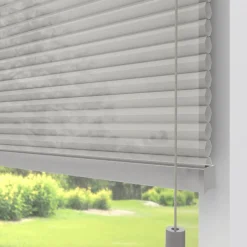 Kwantum Fenstr Dubbel Plissé Elena Grijs Lichtdoorlatend