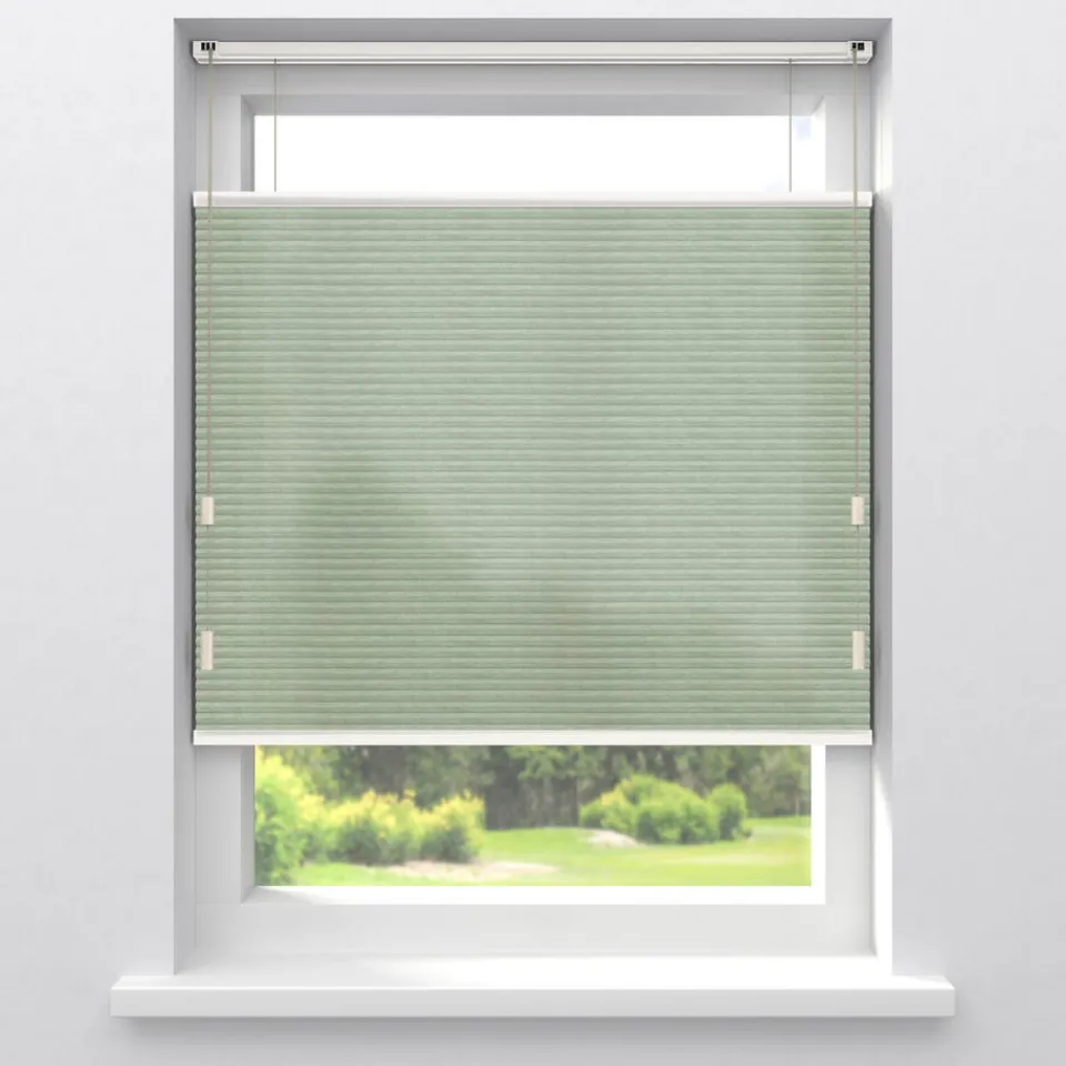Kwantum Fenstr Dubbel Plisségordijn Dana Groen Lichtdoorlatend