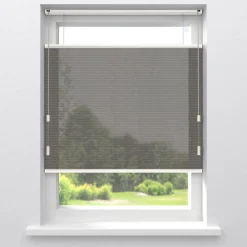 Kwantum Fenstr Dubbel Plisségordijn Maud Donkerbruin Transparant