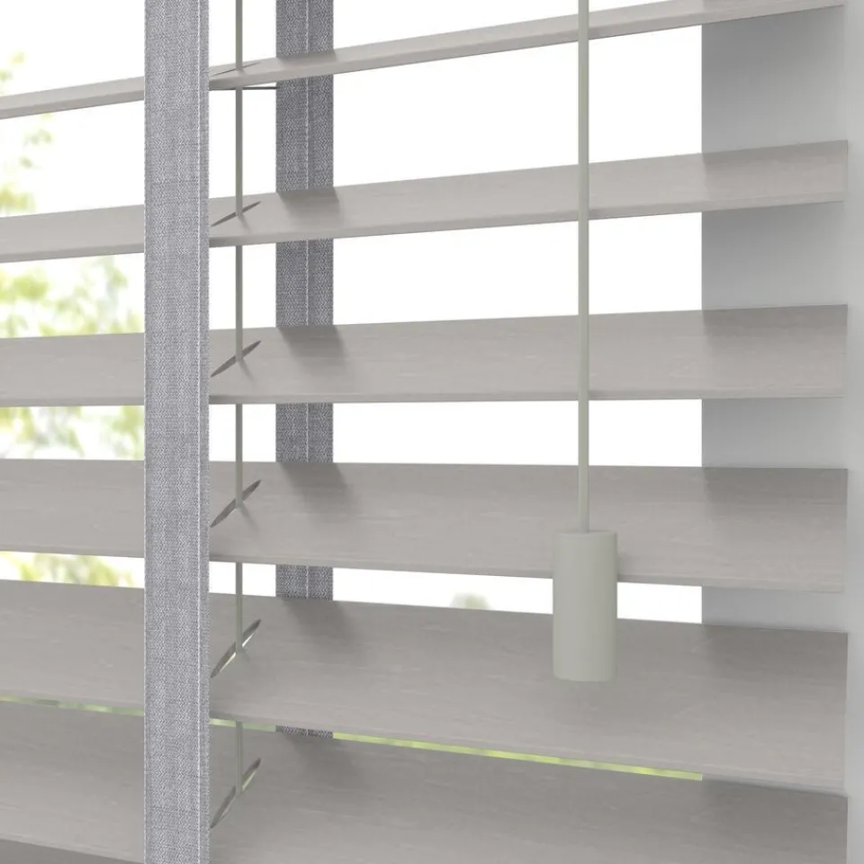 Kwantum Fenstr Houten Jaloezie Wouter Licht Grijs 50mm