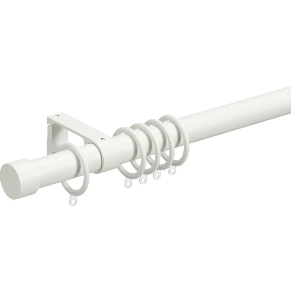 Kwantum Gordijnroede 120 Cm Wit Metaal Ø28mm
