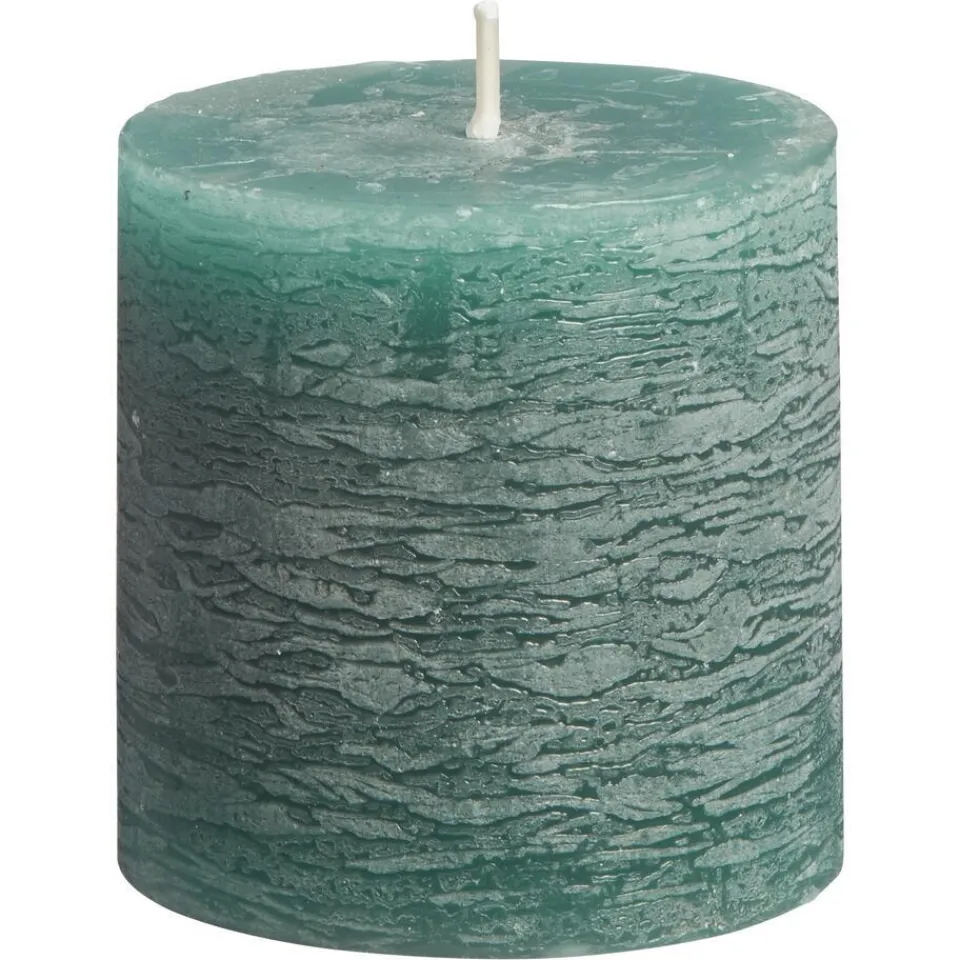 Kwantum Kaars Rustiek Donkergroen 7x7 Cm