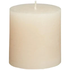 Kwantum Kaars Rustiek Ecru 7x7 Cm