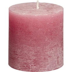 Kwantum Kaars Rustiek Roze 7x7 Cm