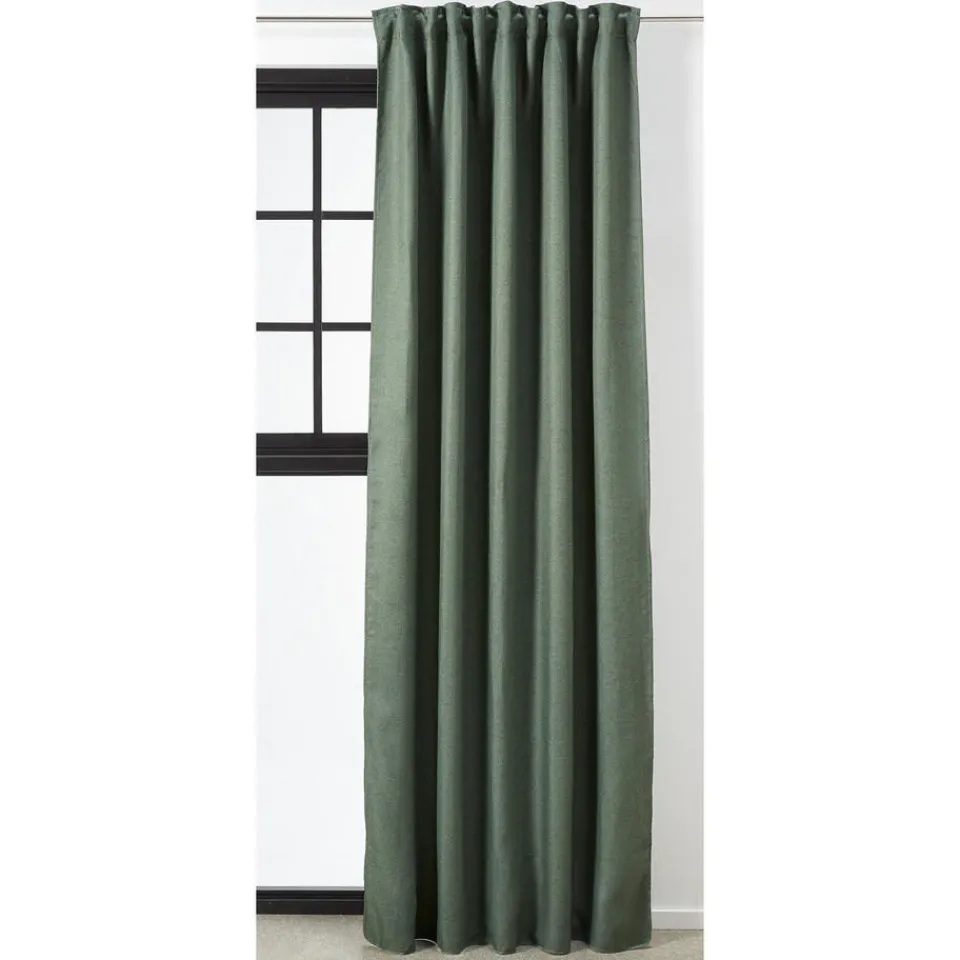 Kwantum Kant En Klaar Gordijn Ziva Donkergroen