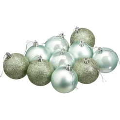 Kwantum Kerstballen Salie - 10 Stuks