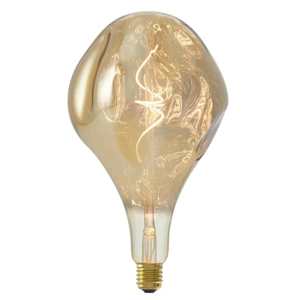 Kwantum LED Lamp 16,5x28 Cm Champagne E27 Dimbaar