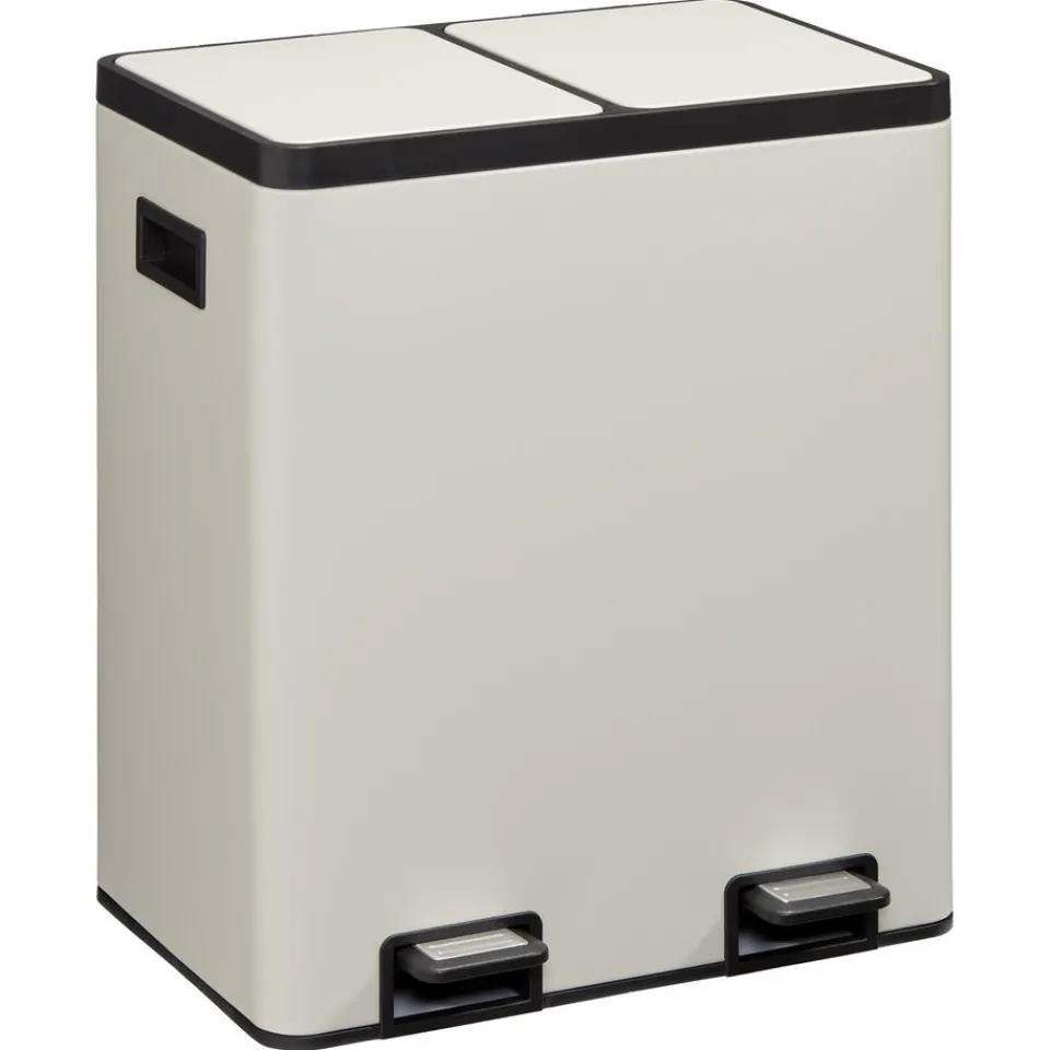 Kwantum Pedaalemmer Duo 40 Liter Grijs