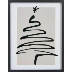 Kwantum Poster Kerst Wit/Zwart