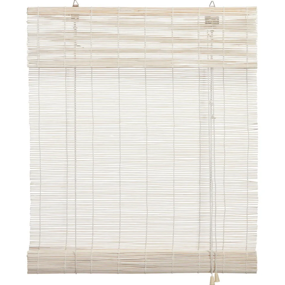 Kwantum Rolgordijn Bamboe Wit 100x220 Cm