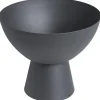 Kwantum Schaal Op Voet Esthetic Metaal Zwart ø 20 Cm
