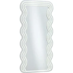 Kwantum Spiegel Met Verlichting - Wave - Neon - Warm Wit - 70x35 Cm