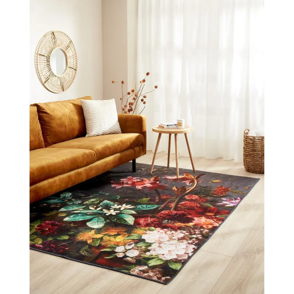 Kwantum Spiegel Rattan Bruin