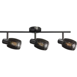 Kwantum Spot Apulu Zwart 3-lichts
