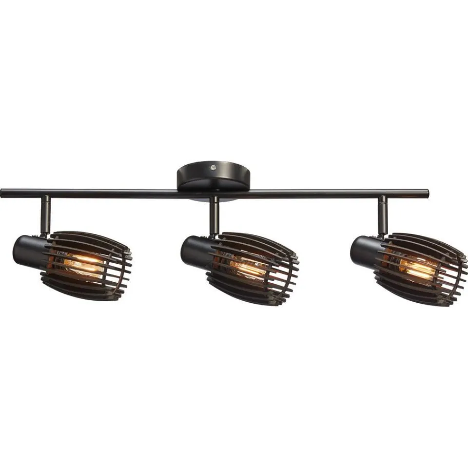 Kwantum Spot Apulu Zwart 3-lichts