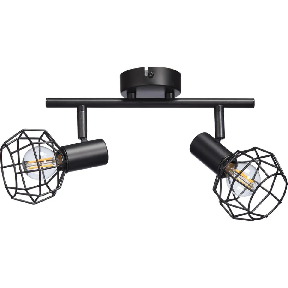 Kwantum Spot Deva Zwart - 2-lichts