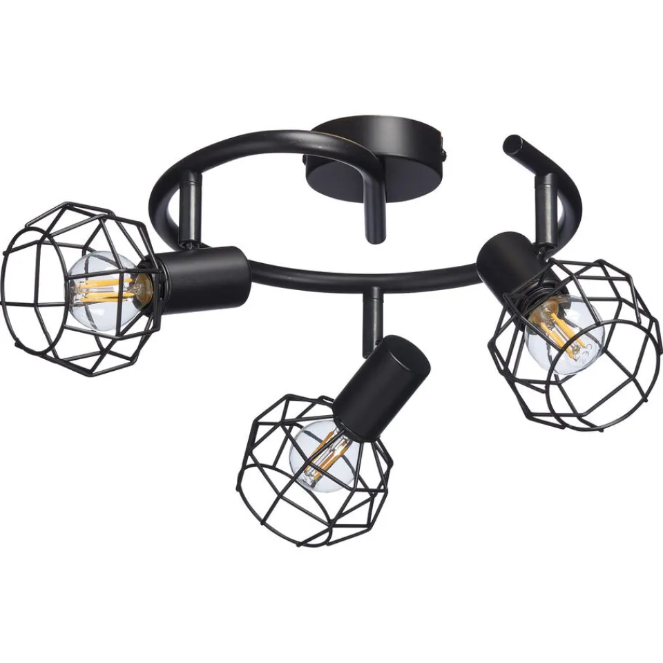 Kwantum Spot Deva Zwart - 3-lichts