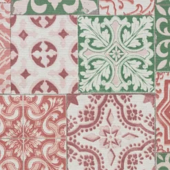 Kwantum Stof Portia Groen/Rood