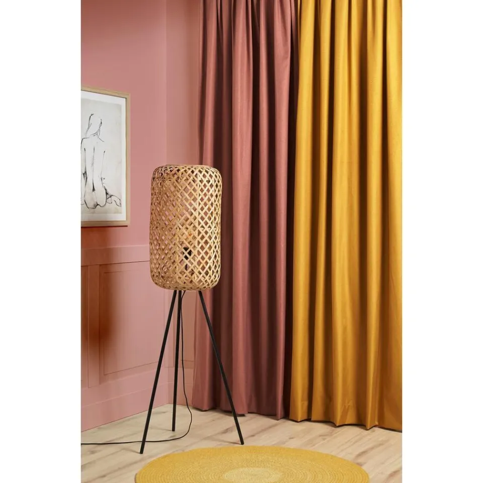 Kwantum Vloerlamp Aphrodite Zwart Naturel