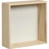 Kwantum Wanddecoratie Hout Wit Maat M 25x9x25 Cm